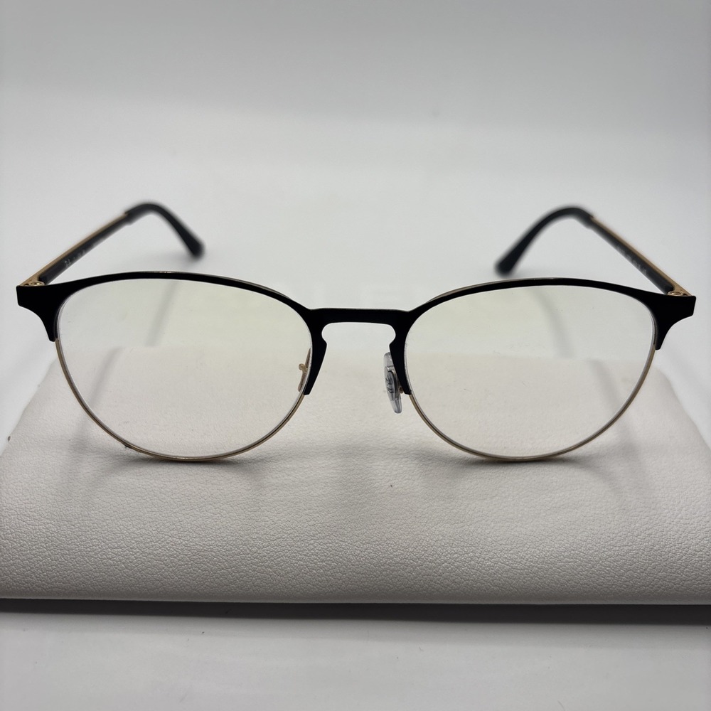 RAY-BAN RB 6375 2890 BLACK GOLD AUTHENTIC EYEGLASSES 53-18-145mm #C271
